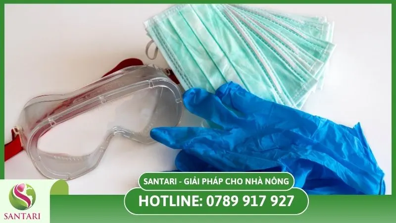 Sử dụng bảo hộ khi dùng nước trị nấm