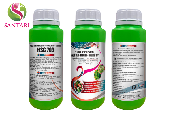 Thông tin Phân bón lá HSC 703 (Grow 10-10-15 + Ca-Mg)
