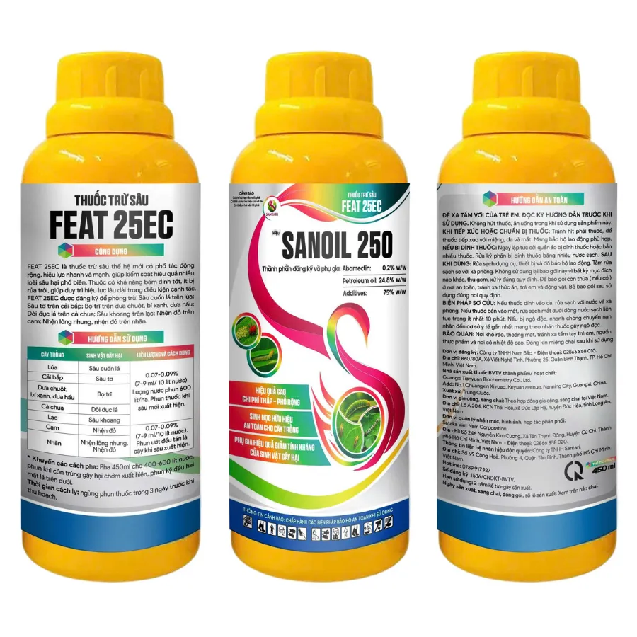 THUỐC TRỪ SÂU FEAT 25EC HIỆU SANOIL 250